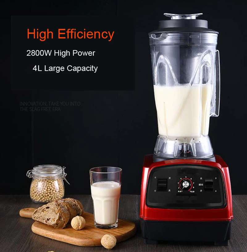 2800 Вт 4.0л 3HP BPA бесплатно коммерческий профессиональный смузи мощный блендер миксер соковыжималка с немецкой технологией мотора