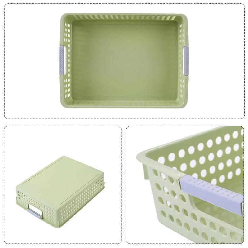 New Brand Basket Vegetable Plastic Storage Portable Durable ToysContainer Organizer Clothes Laundry Holders Small Size#288937 |