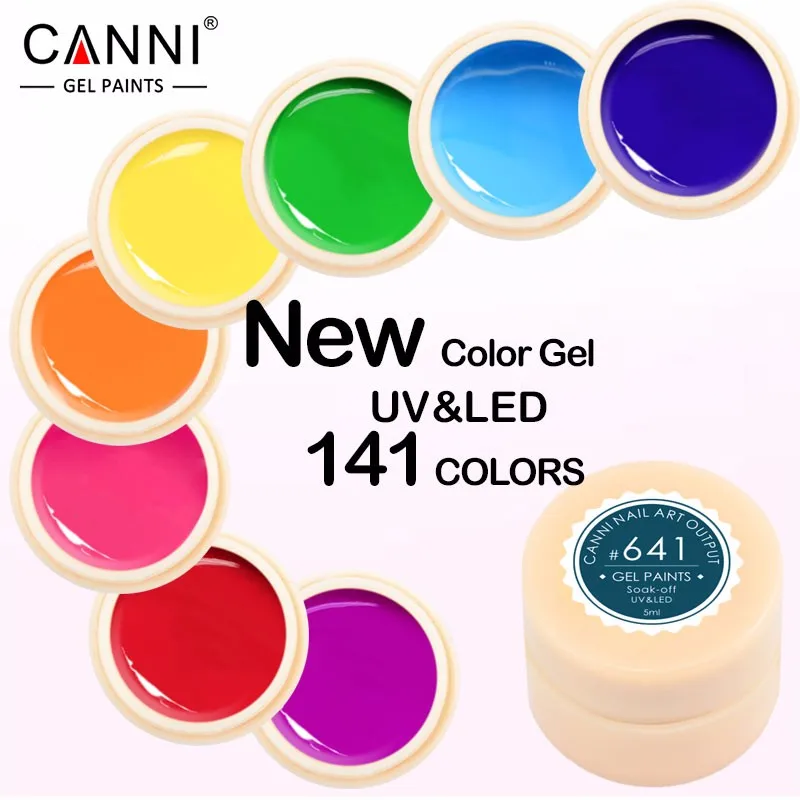 CANNI Painting Color Gel новинка 141 цвет 5 мл чистый лак для дизайна ногтей салон