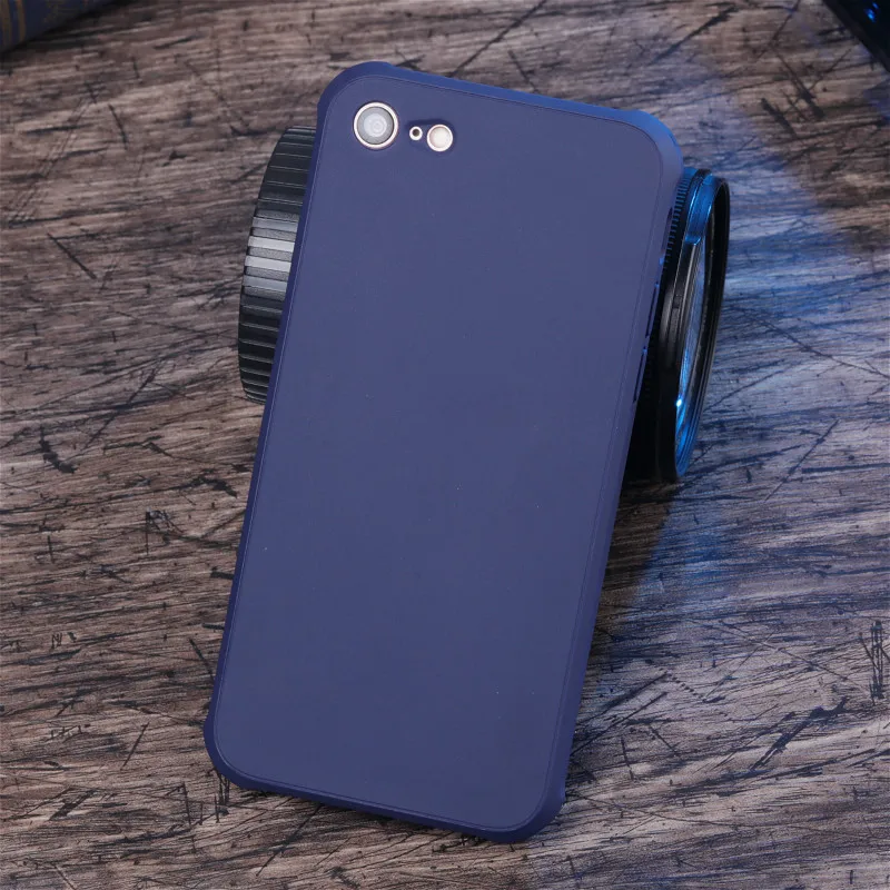Модные Простые Ударопрочный Мягкий тонкий Обложка чехол для iphone 7 plus телефон