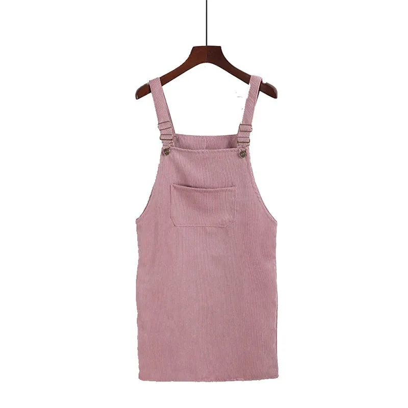 2018 в студенческом стиле страйт вельветовое платье Для женщин Демисезонный чулок