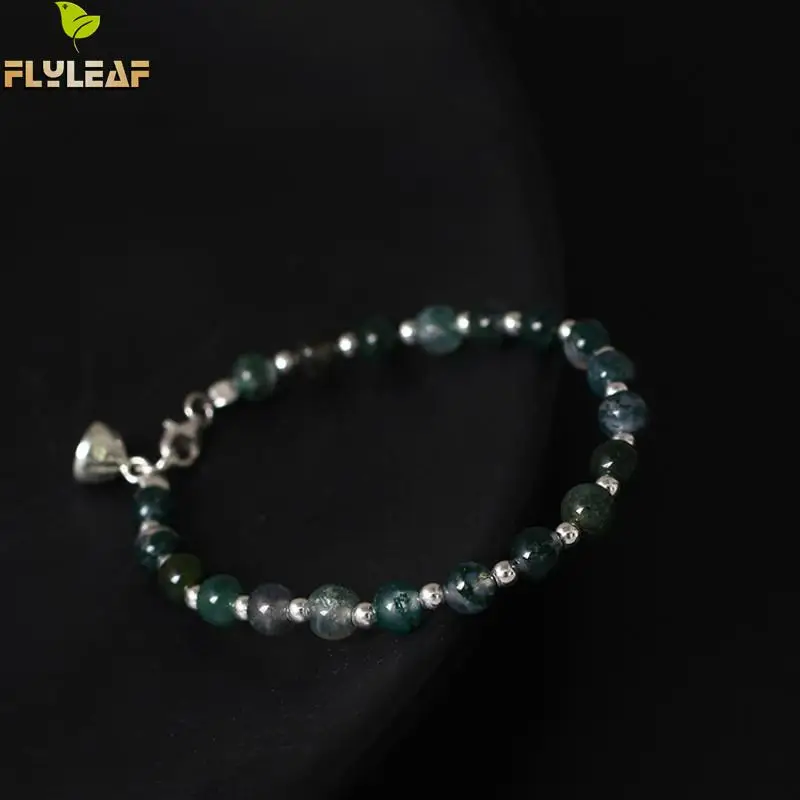 Flyleaf ручной работы натуральный агат лотос браслеты из плодовых косточек для