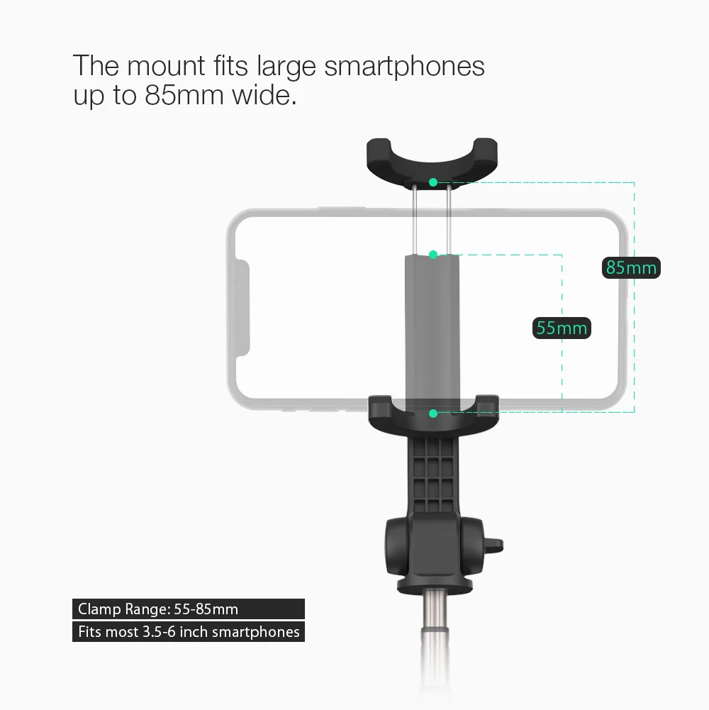 BlitzWolf 3 в 1 селфи палка bluetooth пульт дистанционного управления Ручной штатив 810 мм удлиненный монопод для Gopro 1/4 'Спортивная камера телефоны DSLR