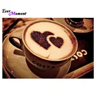 Алмазная живопись сделай сам, алмазная вышивка 5D, алмазная кофейная Вышивка крестиком, кристаллические наборы полностью алмазных украшений без отделки ASF310