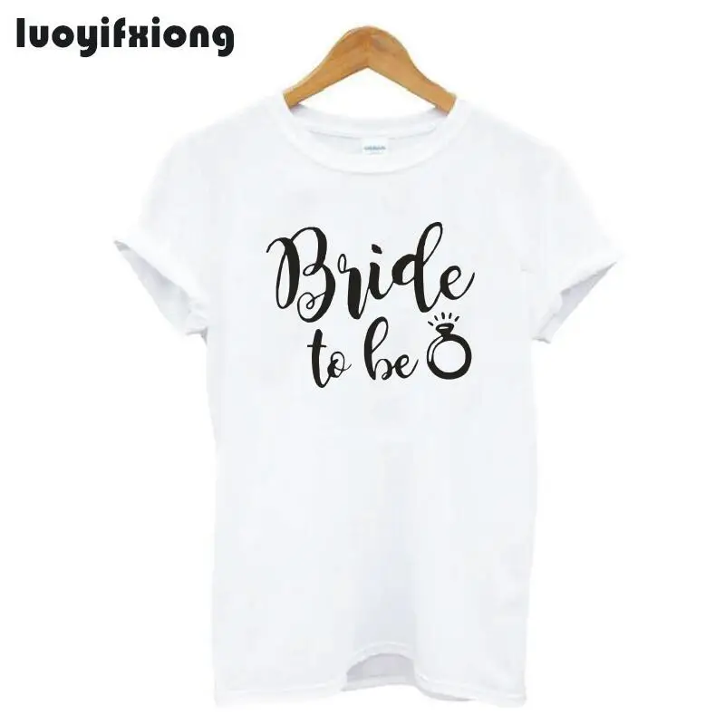 Модная женская футболка с надписью Bride To Be повседневные хипстерские женские