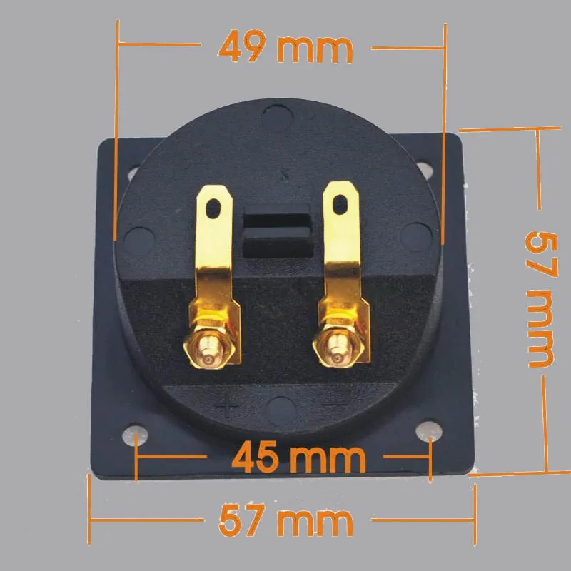 Разъем для двух динамиков медный позолоченный 2 шт. | Обустройство дома