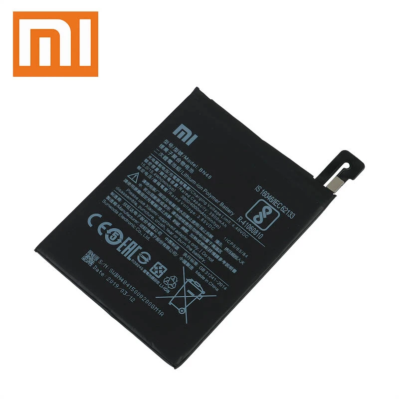 Аккумулятор для телефона для redmi Note 6 Pro батарея Xiaomi redmi Note 6 Pro BN48 батареи красный рис Note6 Pro батарея
