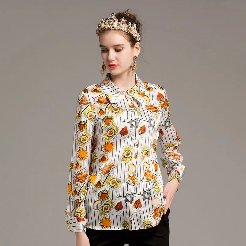 Новые Модные Дизайнерские блузы для подиума Женские повседневные топы с длинным