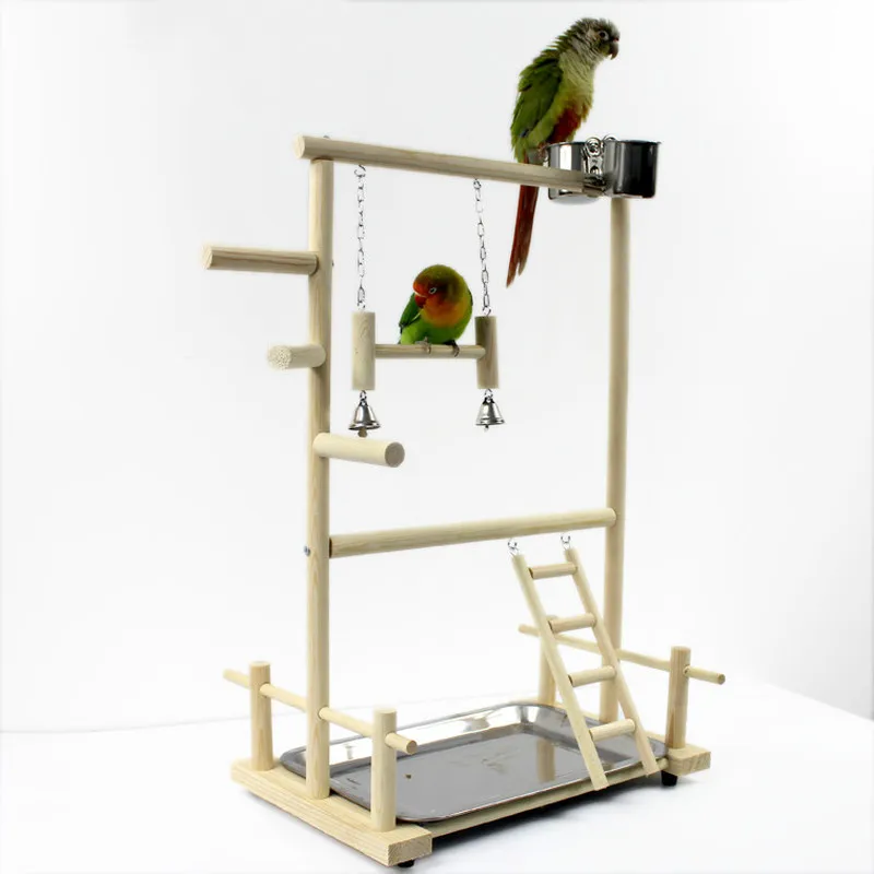 

Portable stand parrot stand twig peony platform interactive supplies bird station portable utensils wooden WF629207