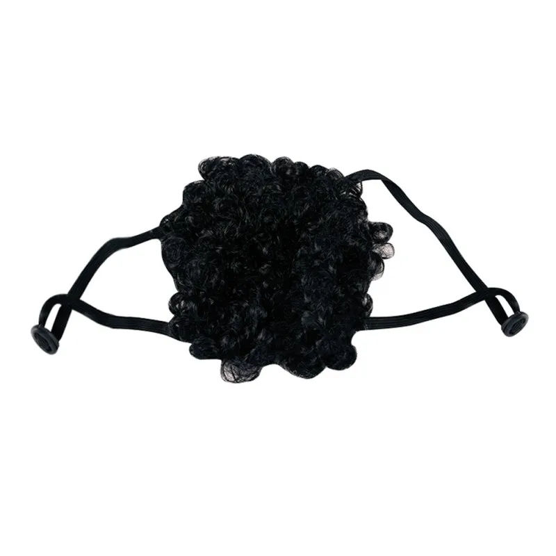 Забавный парик для собаки цветная мягкая синтетическая шерсть милая шапка