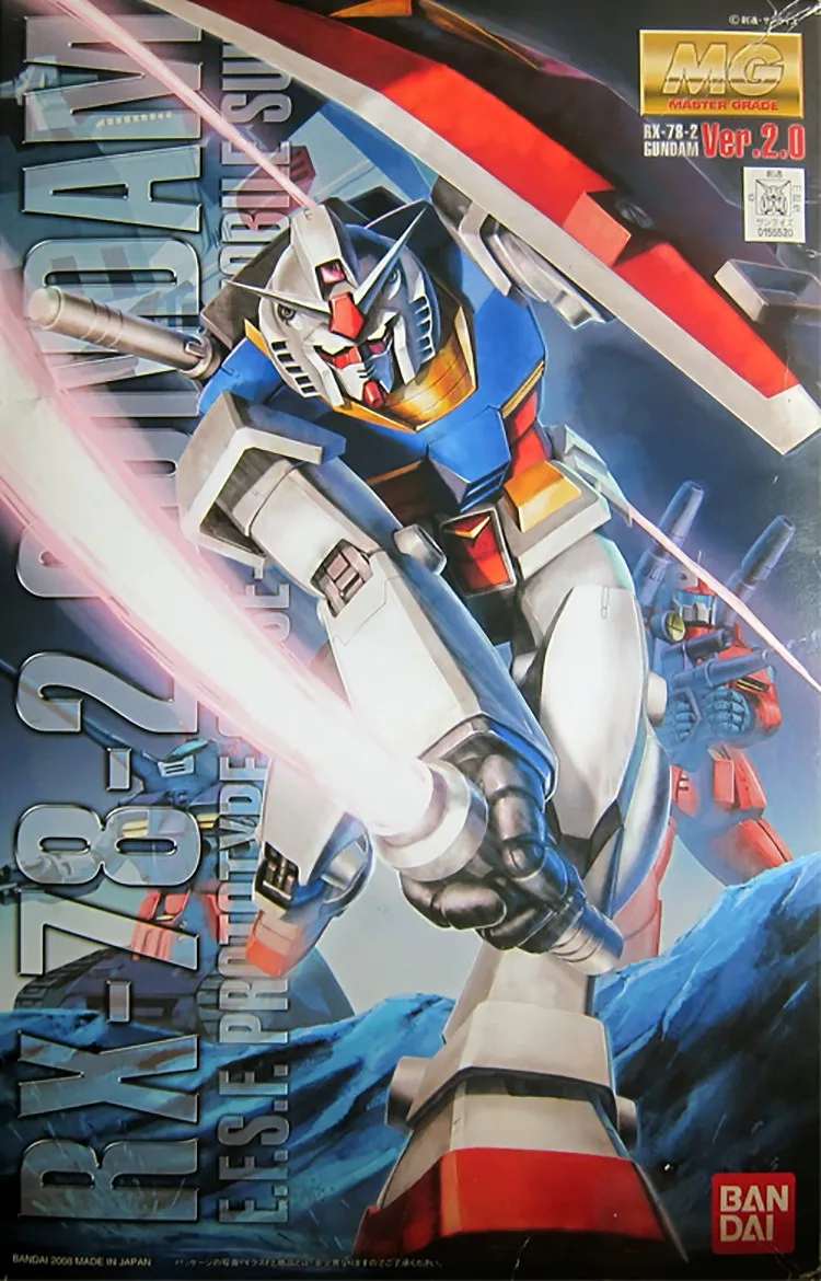 Bandai Gundam 1/100 MG RX 78 2 GUNDAM VER.2.0 мобильный костюм сборные модели наборы экшн фигурки