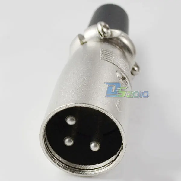 Высокое Quality3-Pole микрофон динамик AMP XLR Мужской Разъем металлический штекер адаптер конвертер