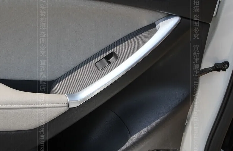 

ABS Chrome Trim Armrest Door Handle Armrest Decoration Accessories Fit For Mazda CX-5 CX5 2.0 2012-2014 2pcs Per Set