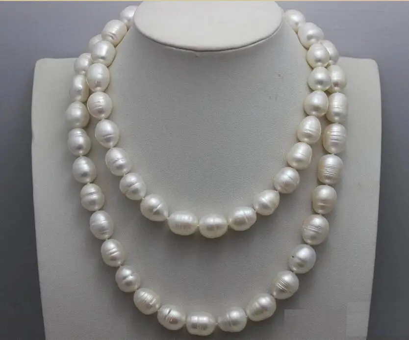 Женское Ожерелье из белой жемчужины в стиле барокко