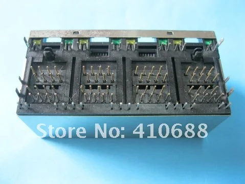 1 шт. 8 портов RJ45 8P8C Модульная сеть PCB Jack 56 P LAN разъем экранированный со