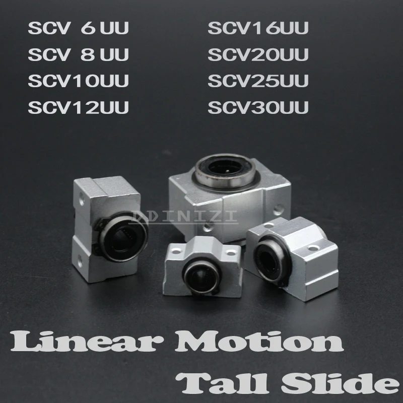 Линейный подшипниковый втулка SC16VUU SC16V SCV16UU SCV16 16 мм короткий скользящий блок LM16UU 1