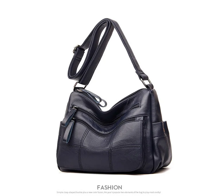 Новые женские сумки-мессенджеры Feminina Bolsa роскошные кожаные сумки женские сумки дизайнерские Sac основная дамская сумка на плечо черная