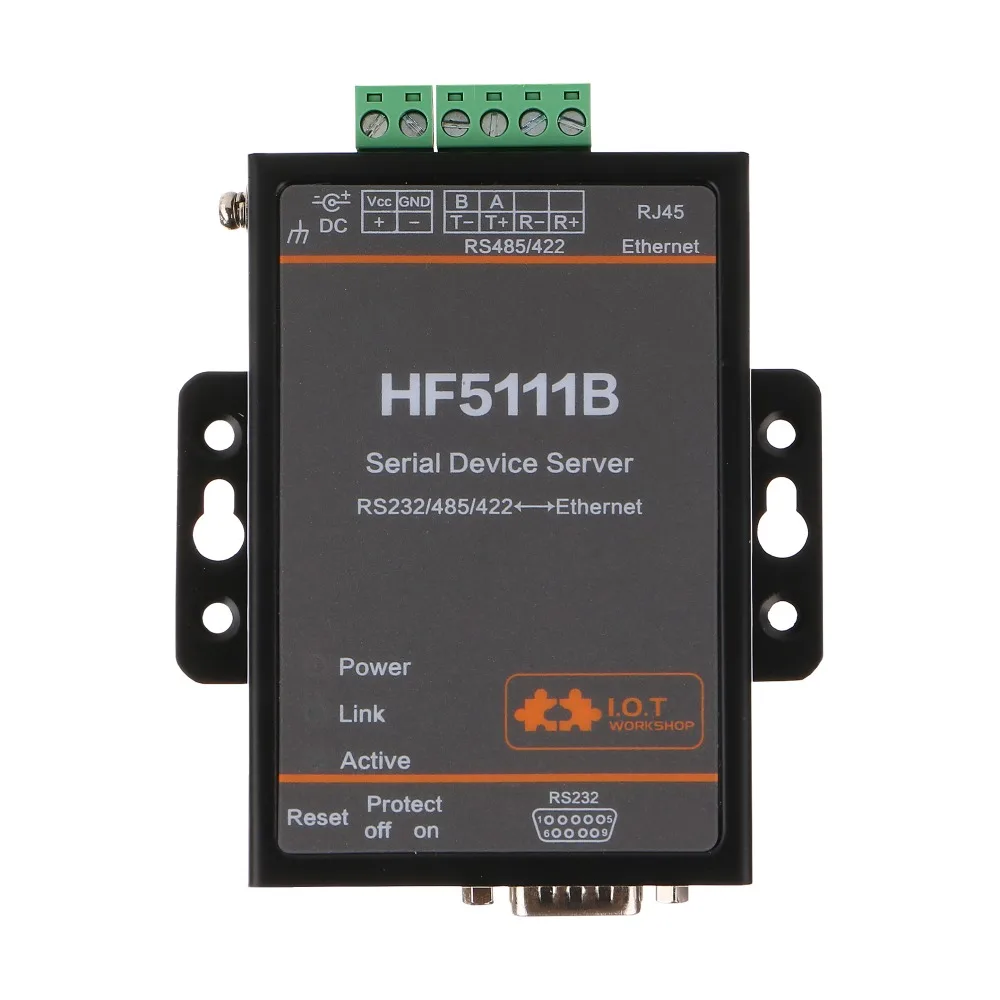 Конвертер RS232 RS485 RS422 в Ethernet последовательный порт конвертация HF5111B с поддержкой