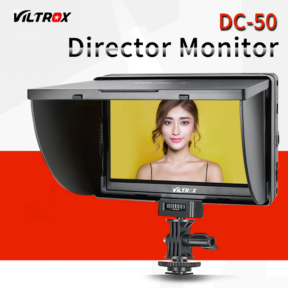 Viltrox DC 50 портативный 5 дюймовый экран 480P цветной ЖК монитор с зажимом HDMI для камеры