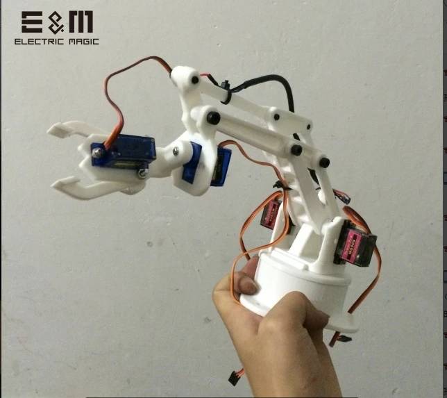 E&M 3D Printing ABB IRB460 Industrial Robot 4 Shaft  Stacking Robot Manipulator Arm Hand Model CNC Four Degrees Freedom DIY Kit