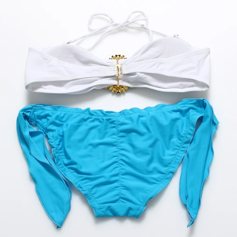 MisShow Swimsuits Women Sexy Bikini Rhinestone Swimwear 2017 New Arrive Beach Swimsuit push up bathing suit |