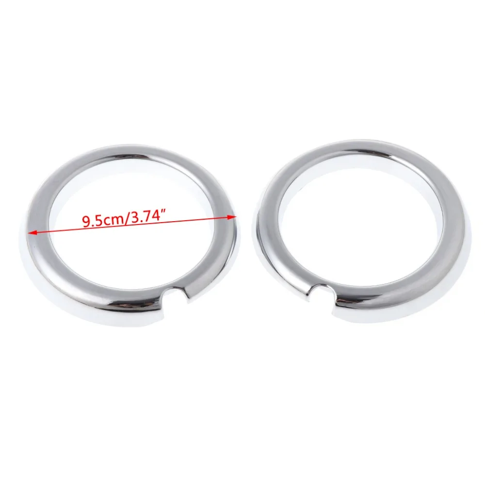 2 шт./компл. хромированная Автомобильная задняя/передняя противотуманная фара