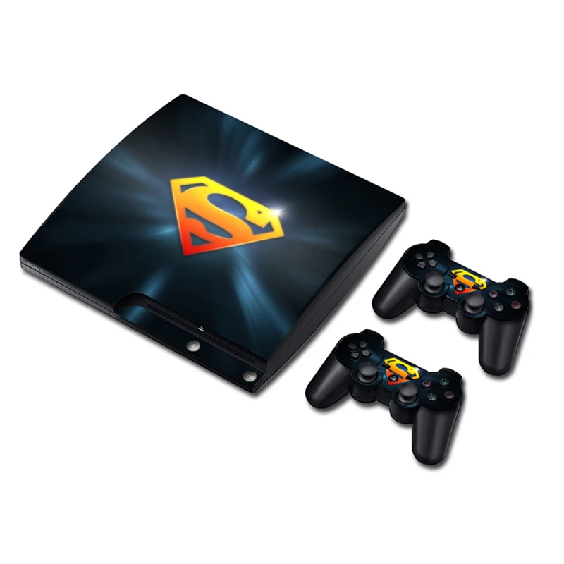 Наклейка для PS3 Slim Playstation 3 игровая консоль Skin + 2 скины аксессуары