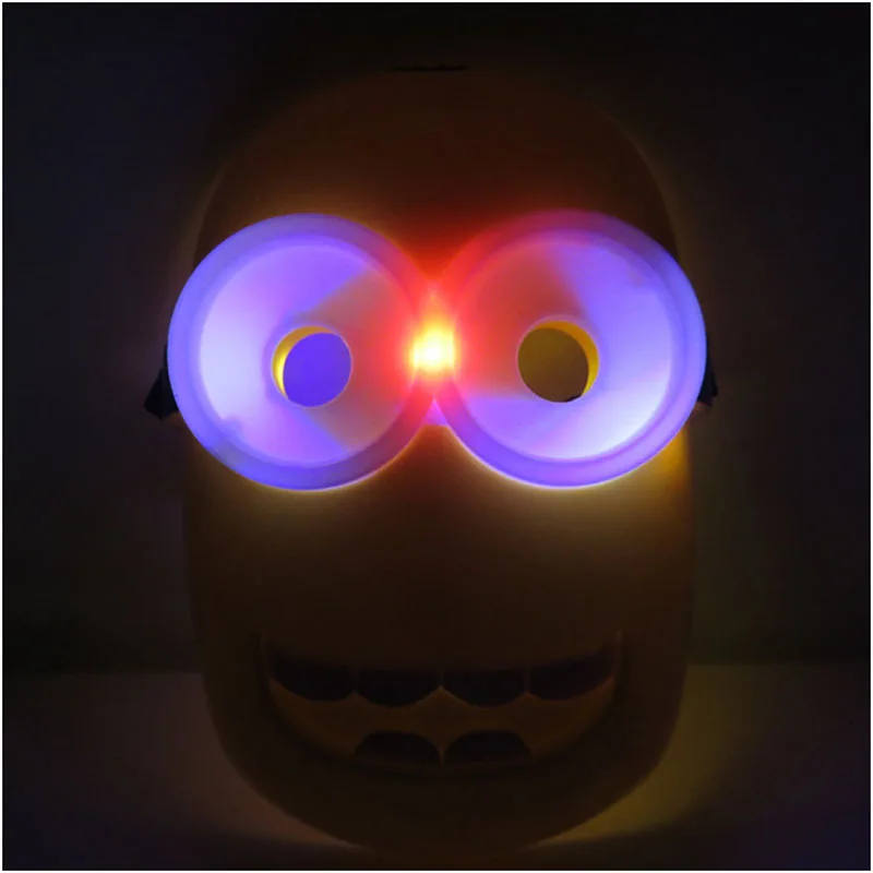 Светодиодный светящийся Гадкий я Миньоны Хэллоуин маска детская мультяшная