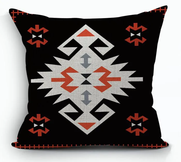 Kilim Cushions Home Decor Ethnic Decorative Pillows Case Boho Moroccan Linen Pillow Cover For Sofa 45x45cm
