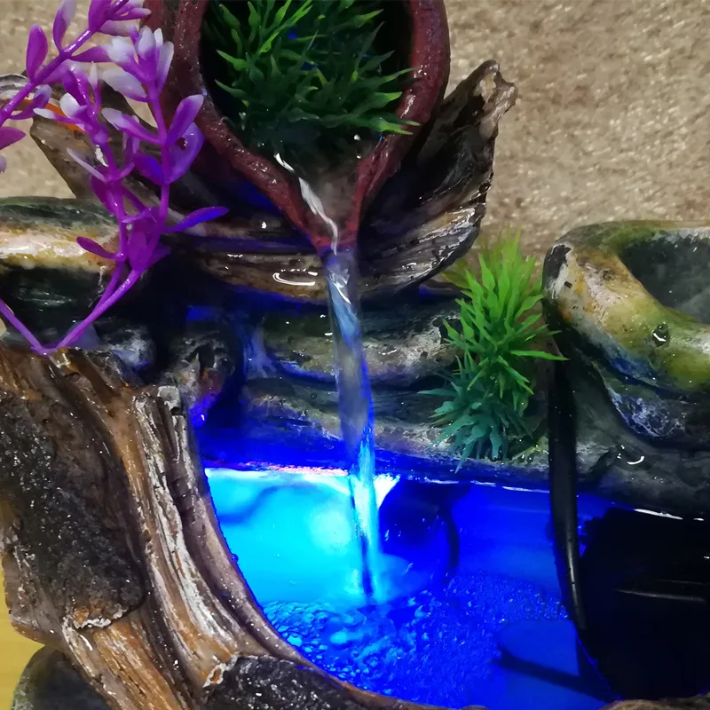 Растения сделай сам фонтан для воды медитация помогает Fengshui микро пейзаж