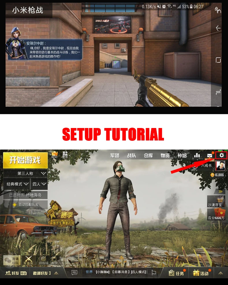 Мобильный триггер PUBG, кнопка пожаротушения, контрольный геймпад для смартфона L1 R1, шутер, контрольный Лер G2, джойстик для Iphone, Android