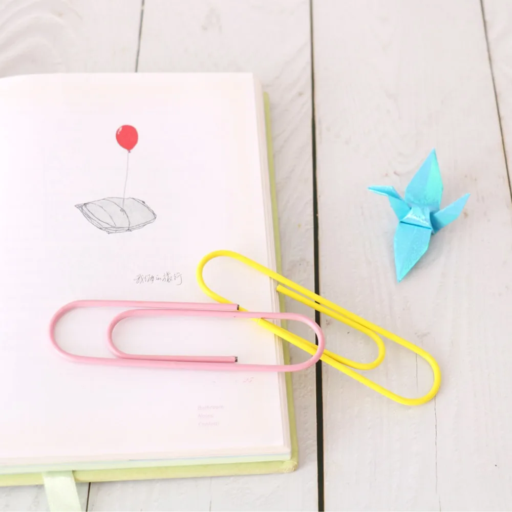 Пачка 8 шт./лот смешанные цвета 100 мм большие зажимы для бумаги школьные