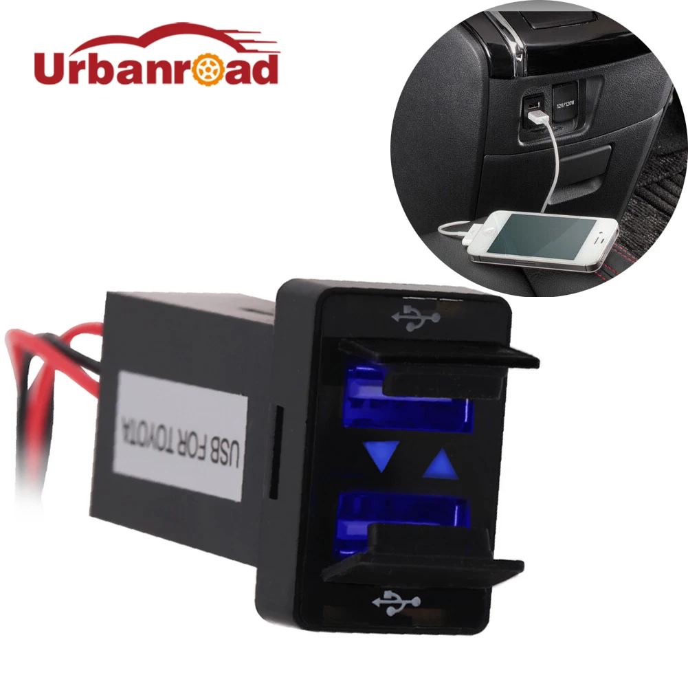Автомобильное зарядное устройство с 2 usb портами 12 В 24 В|socket car|usb charger sockettoyota socket |