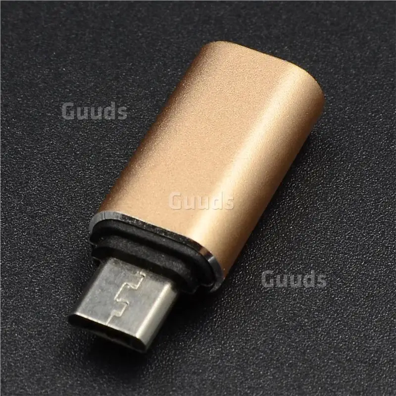 Металлический type-C Женский к Micro USB Мужской адаптер, для MicroUSB Мужской к type-C Женский адаптер