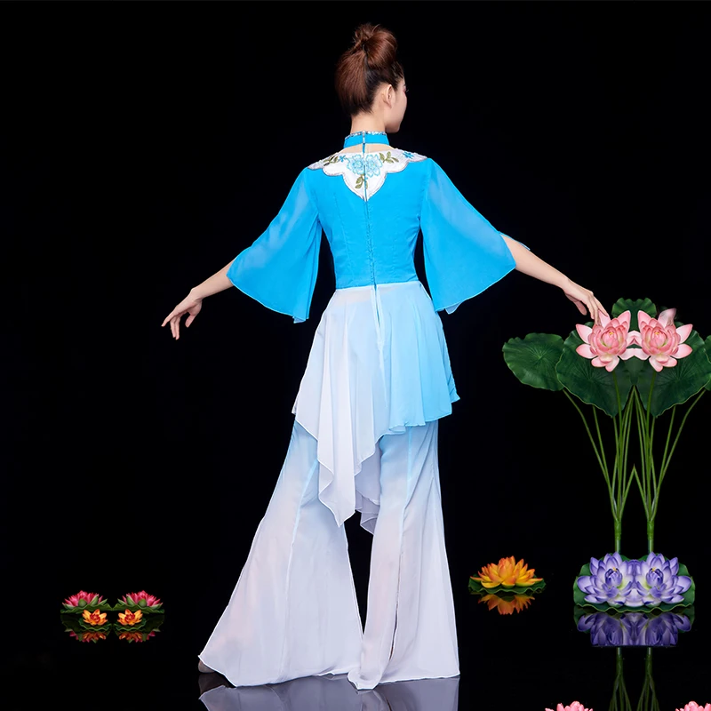 Костюм для китайских танцев Классические танцевальные костюмы женская