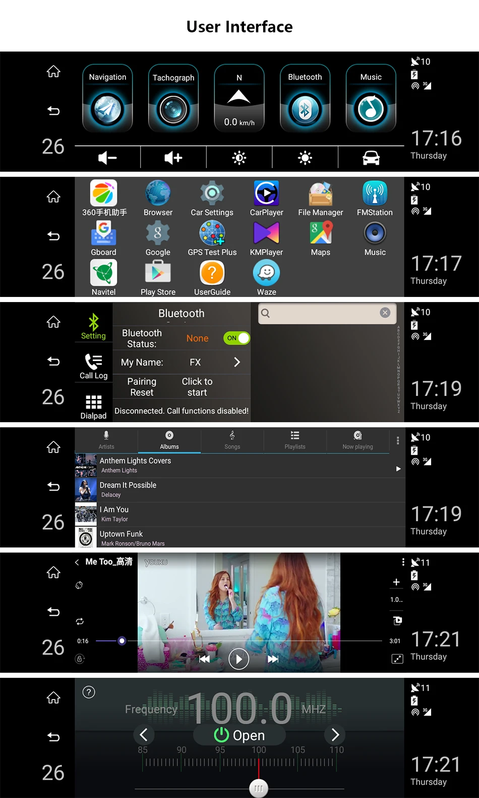 Автомобильный видеорегистратор Jansite, 4G, 10 дюймов, сенсорный экран, Android 5,1, автомобильная камера, gps, автомобильный видеорегистратор, Bluetooth, 3G, Wifi, видеорегистратор, двойное зеркало заднего вида