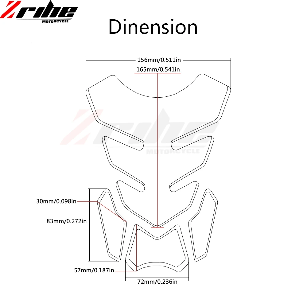 

5PCS Carbon Fiber Motorcycle For benelli bn600 bj bn 300 bj250 Tank Pad Protector Sticker Fish Bone Style Oil Fuel Tank Stickers