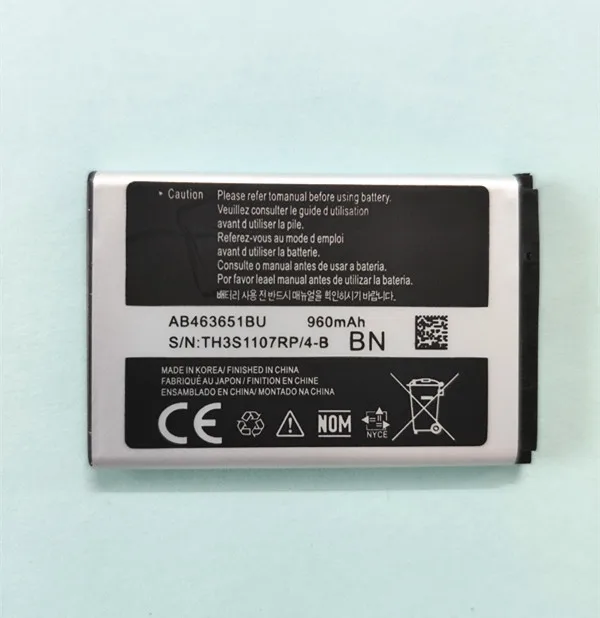 + Номер отслеживания! AB463651BU аккумулятор для телефона samsung B3410 B5310 C3200 C3510 C3530 C6112 M7500