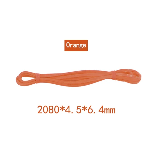 6.4mm Orange Эластичные ленты-кольца Эластичная Лента оборудование резинки для Фитнес обучение канат для перетягивания из резинок, занятий спортом, йогой, упражнения гимнастический эспандер - Цвет: 6.4mm Orange