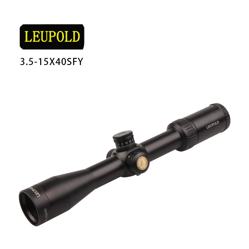 Оптические линзы LEUPOLD 3,5-15X40SFY бренд охотничье ружье прицел зеркало точечное освещение боковое колесо Монокуляр коллиматор