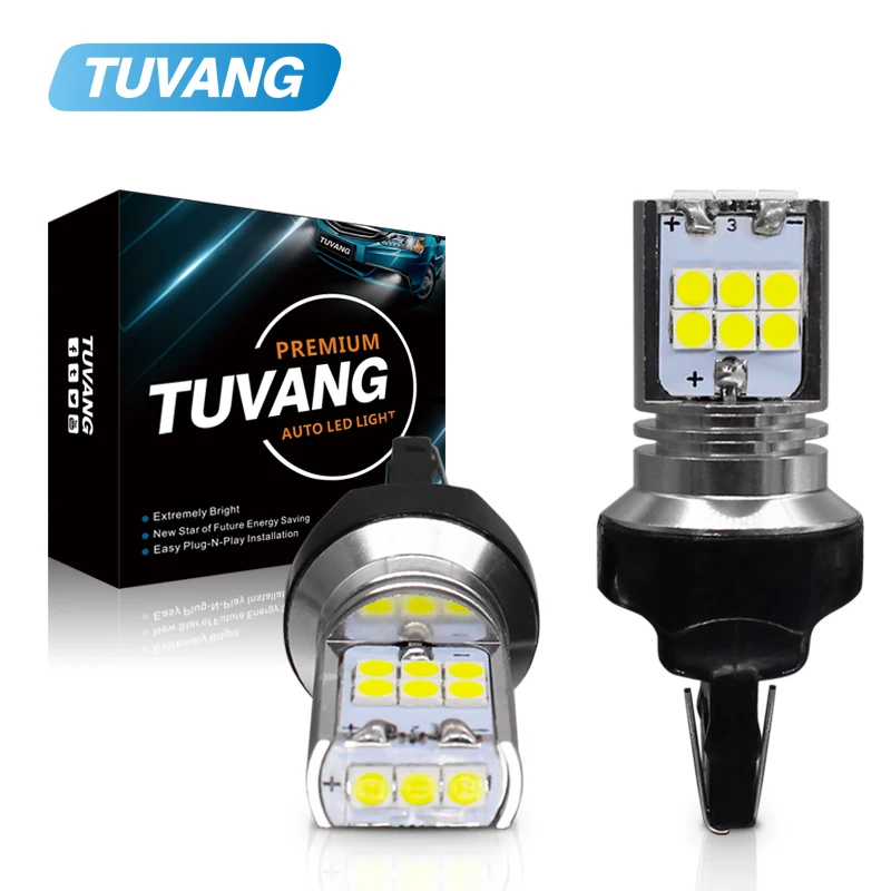 2x стробоскоп T20 7443 W21/5 вт WY21W 15 Smd 3030 стоп сигнал ап лампа источник s красный белый