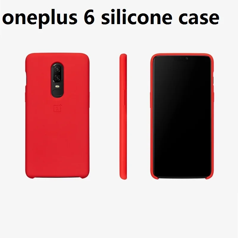 Оригинальный официальный мягкий силиконовый защитный чехол для Oneplus 6 6T задняя