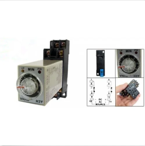 Реле времени включения и задержки 220 В переменного тока 10 минут в 0- 8 контактов DPDT