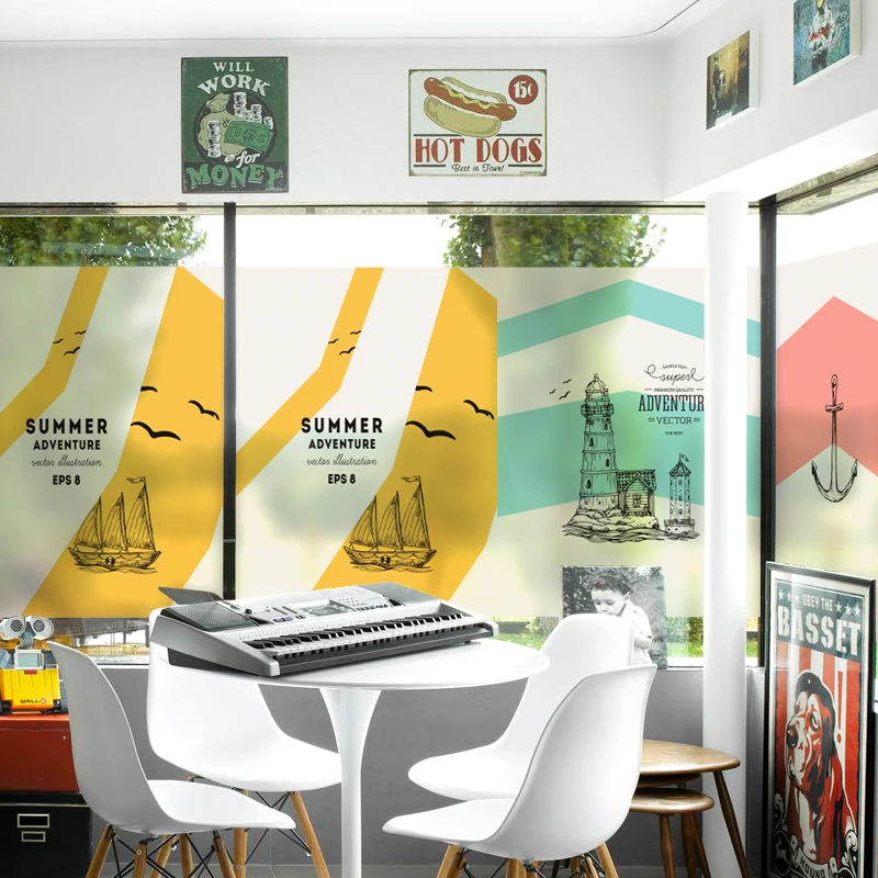 Бесплатная индивидуальные витражи статический цепляются фильм окна матовые