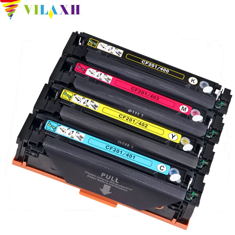Картридж с тонером Vilaxh M252dn для HP CF401A 402 403A 201A Color LaserJet Pro M277n M274n M252n MFP M277dw|Детали