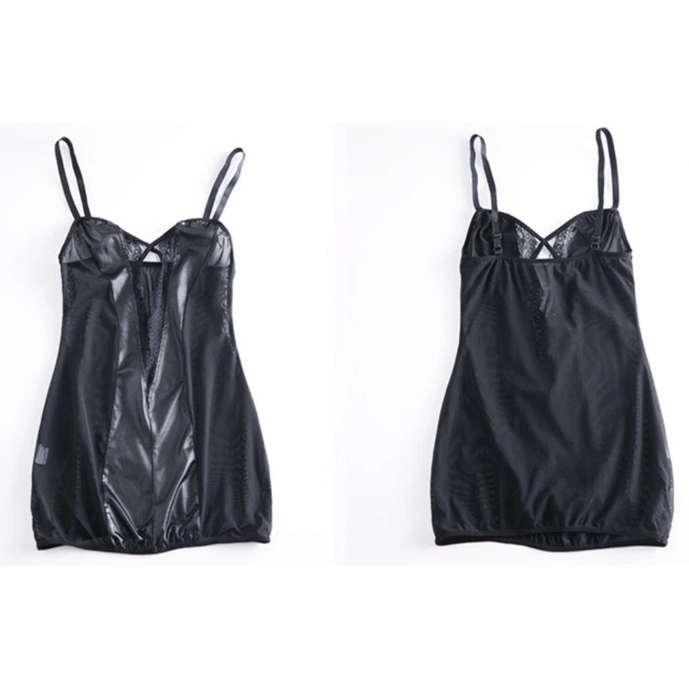 

Spaghetti Strap Style Sexy Women Ladies Lingerie See Through Mini Short Dress Bodycon Babydoll Sleepwear Exotic Apparel