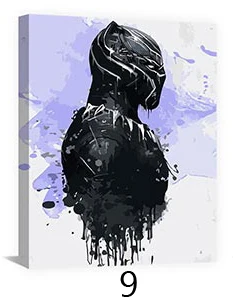 no frame Картина маслом Мстители по номерам diy картина Рисование окраска на холсте Живопись вручную настенная краска по номерам - Цвет: no frame