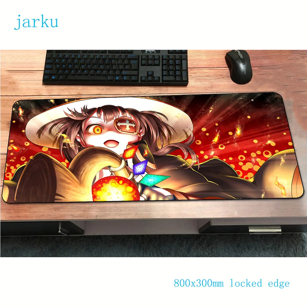 Megumin mats 800x300x3 мм Профессиональный игровой коврик для мыши большая клавиатура Коврик для мыши Инди-поп аксессуары для геймеров коврик для мыши