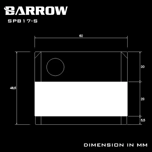 Barrow SPB17 S RGB циркуляционный насос для водяного охлаждения 17 Вт 960L|Кулеры и системы