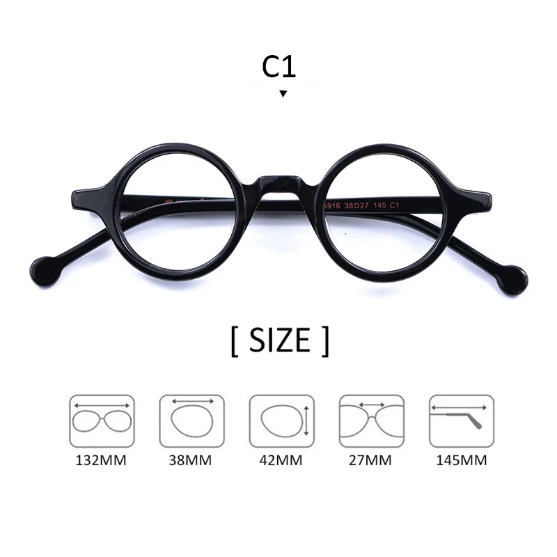 Оправа для очков Мужская/Женская винтажная круглые японские компьютерные очки